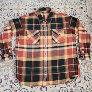 Natural Reflection Women's Checker Plaid 100% Cotton Top, Size Large